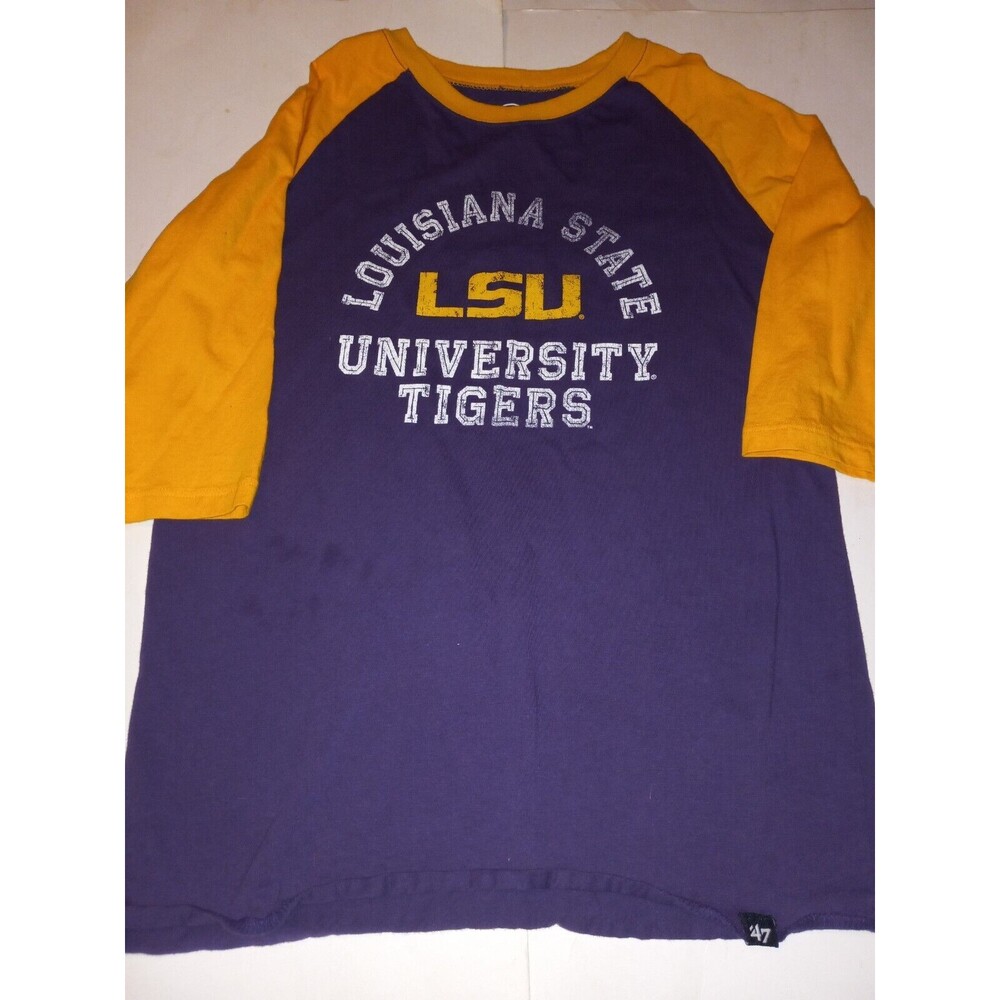 '47 Unisex Kids/Youth XL LSU Tigers Logo Long-Sleeved T-Shirt | Purple & Gold |